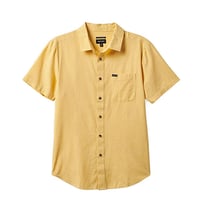 SALE BRIXTON シャツ 半袖 ブリクストン CHARTER FEATHERWEIGHT S/S WVN SHIRT （HEATHER STRAW）