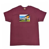 FUCKING AWESOME ファッキンオーサム Tシャツ 半袖 バーガンディー　FUCKINGAWESOME Car Burn Tee （Maroon）