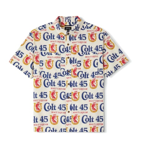 BRIXTON シャツ 半袖 ブリクストン メンズ 　COLT 45 x BRIXTON S/S WVN SHIRT （MULTI)