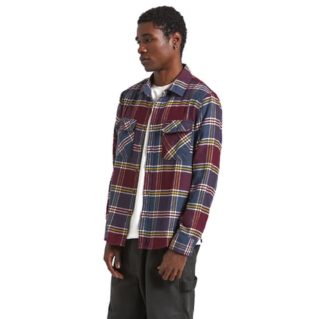 BRIXTON BOWERY シャツ 長袖 ブリクストン メンズ　BOWERY FLANNEL SHIRT （MOOD INDIGO/PORT/SAFFRON）
