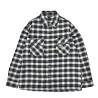 SALE FORMER シャツ 長袖 チェック フォーマー　MANNERS PLAID LS SHIRT （BLACK）