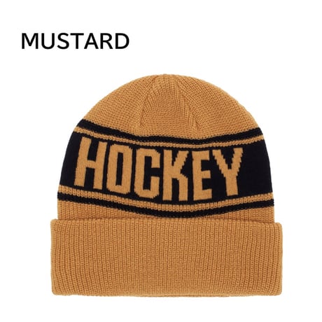 SALE HOCKEY ビーニー SKATEBOARDS ホッケー　HOCKEY STRIPE BEANIE （MUSTARD　BLUE）