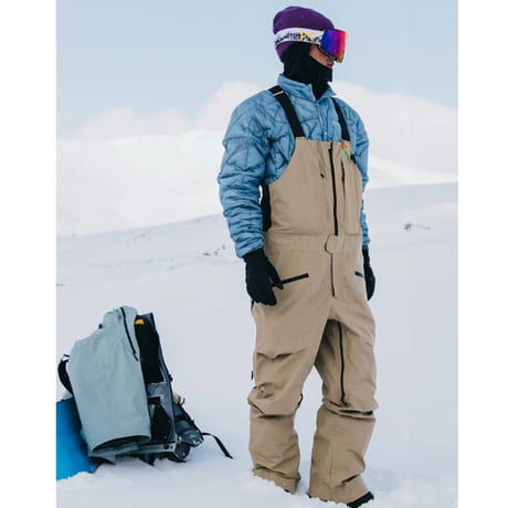 25-26 メンズ バートン ビブパンツ Men's Burton [ak]® Freebird GORE‑TEX 3L Stretch Bib Pants （Summit Taupe)