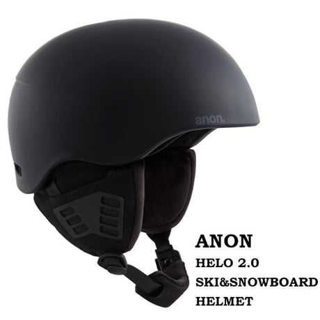 ANON ヘルメット　ANON HELO 2.0 SKI & SNOWBOARD HELMET（BLACK） メンズ アノン スノーボードヘルメット