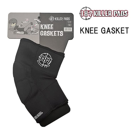 187 KILLER PADS KNEE GASKET （BLACK） ワンエイトセブン キラーパッド スケートボード 膝パッド ギャスケット