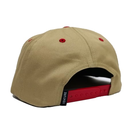 SALE VENTURE TRUCKS キャップ ベンチャー ベージュ 赤　WINGS SNAPBACK CAP （TAN/RED）