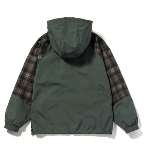 SALE スノージャケット スノーボードウエア インハビタント inhabitant VINTAGE ANORACK PULLOVER JACKET （グリーン　ベージュ）