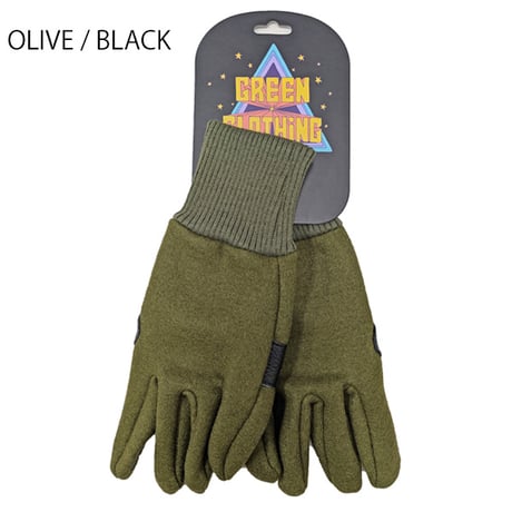 25-26 GREENCLOTHING インナーグローブ　GREEN CLOTHING REGULAR INNER GLOVE  男性&女性用（BLACK　OLIVE) グリーンクロージング
