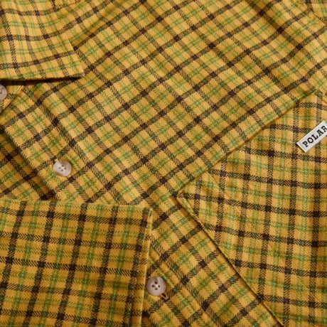 POLAR SKATE CO シャツ 半袖 ポーラー　Mitchell Shirt （Yellow）