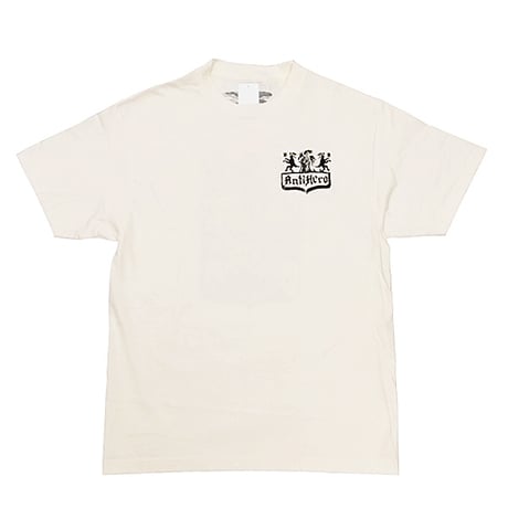 ANTIHERO SKATEBOARDS Tシャツ アンタイヒーロー アイボリー 半袖 COAT OF ARMS S/S TEE (CREAM)