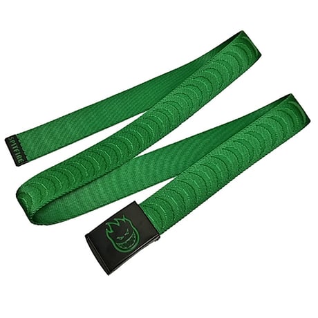 SPITFIRE WHEELS ベルト 緑 スピットファイア　SPIT FIRE BIGHEAD CRESCENT JACQUARD WEB BELT（GREEN）