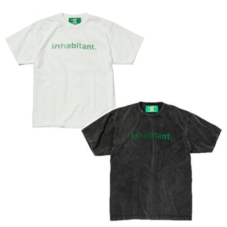 inhabitant Tシャツ　inhabitant Logo T-Shirt （WT：ホワイト　BK：ブラック） ism22ls90 半袖 インハビタント