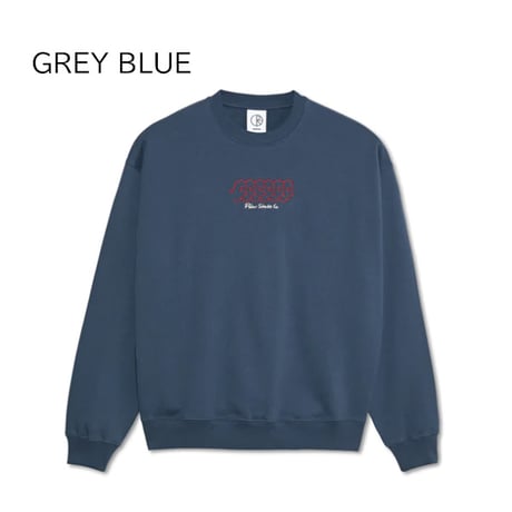 SALE POLAR SKATE CO スウェット ポーラー メンズ　FACES DAVE CREWNECK（TAUPE　GREY BLUE）