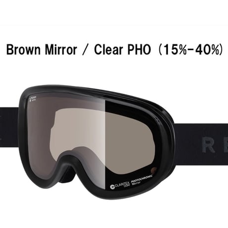 25-26 ゴーグル リボルト スノーボード SUPER LIGHT FRAME Black Gross x Matte R26BLK 調光レンズ