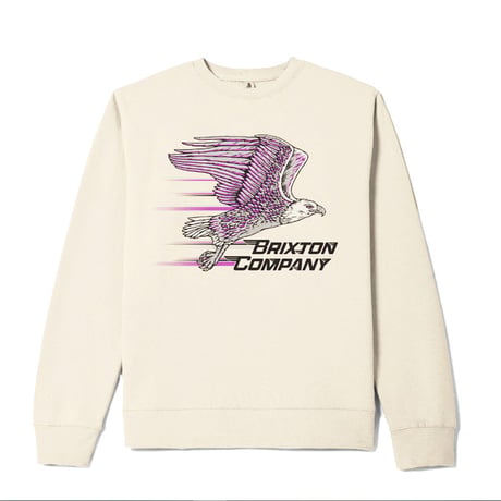 BRIXTON スウェット ブリクストン メンズ アイボリー　FREE CREW SWEAT （BONE）
