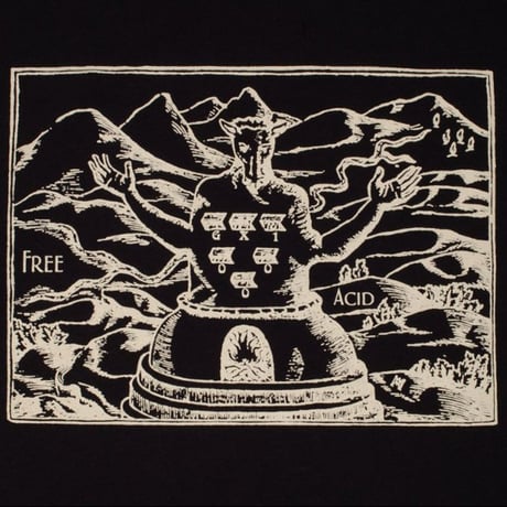 GX1000 Tシャツ 半袖 ジーエックスセン 黒　Free Acid Tee （Black）
