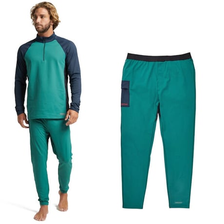 SALE BURTON バートン メンズ インナー Men's Heavyweight X Base Layer Pants （Antique Green / Dress Blue)