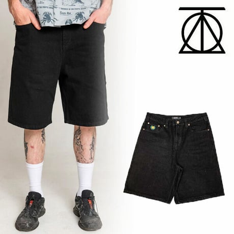 SALE THEORIES PANTS セオリーズ パンツ　PLAZA JEANS SHORTS （BLACK） デニム プラザジーンズ プラザデニム ショーツ メンズ