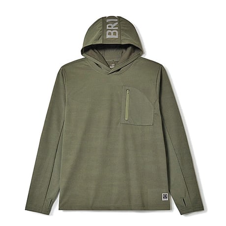 【未使用】BRIXTON ブリクストン バックロゴ入り パーカー M グリーン brixton | STORES