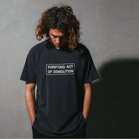 FORMER Tシャツ 半袖 ブラック フォーマー　FORMER ACTION T-SHIRT （WASHED BLACK）