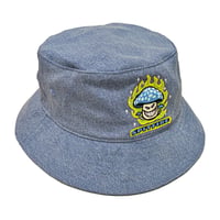 SPITFIRE WHEELS ハット バケットハット デニム スピットファイア　SPIT FIRE MUSHROOM BIGHEAD BUCKET HAT（WASHED DENIM）