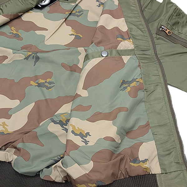 VOLCOM カモフラージュジャケット M ボルコム VOLCOM ボルコム ジャケット グリーン メンズ LO-FLIGHT JACKET