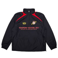 SALE QUARTER SNACKS トラックジャケット ブラック クウォータースナックス　QUARTER SNACKS Deli Squad Track Jacket （Black）
