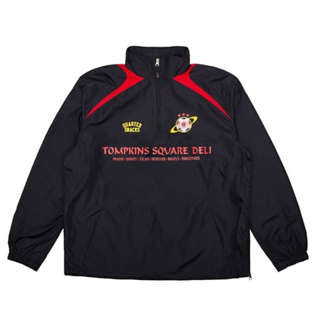 SALE QUARTER SNACKS トラックジャケット ブラック クウォータースナックス　QUARTER SNACKS Deli Squad Track Jacket （Black）