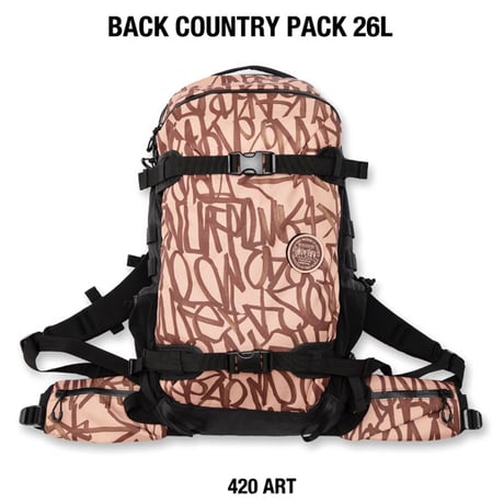 25-26 rain or shine バックパック リュック レインオアシャイン RAIN OR SHINE BC PACK 26L (BLACK　BURGUNDY　420ART)