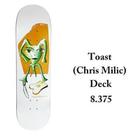 スケボー デッキ スケートボード  フロッグ 【 8.375インチ 】FROG Toast (Chris Milic) Deck