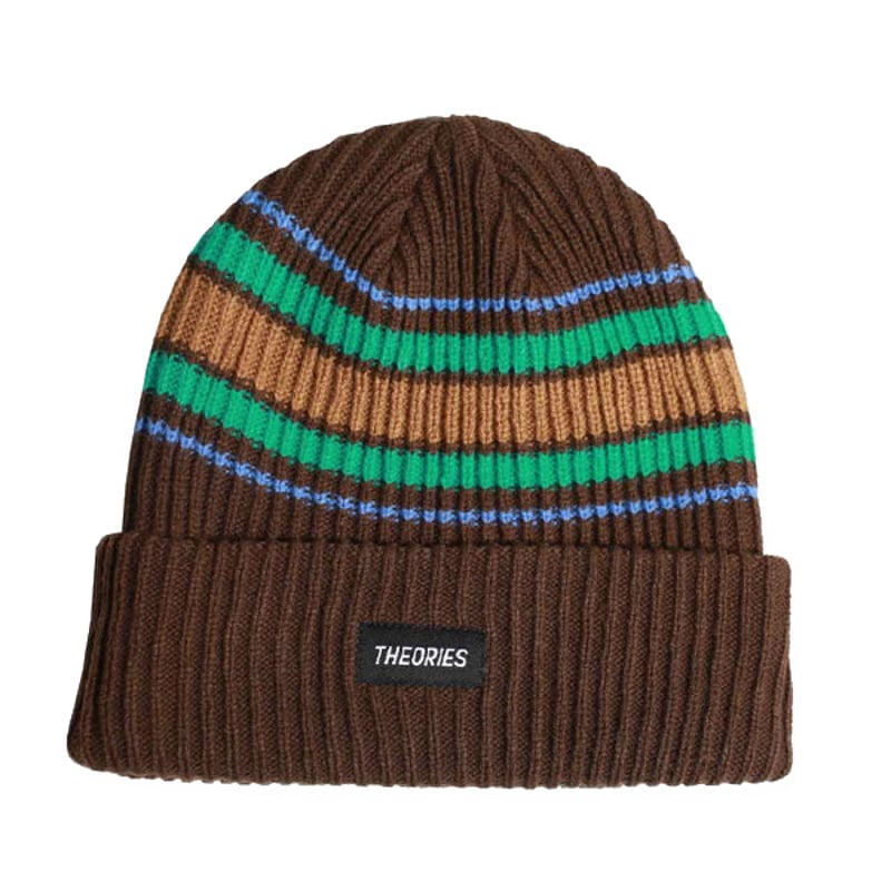 THEORIES ビーニー セオリーズ 茶色 Theories BURST STRIPE Kn