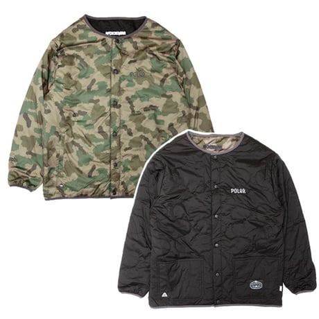 POLER ✕ AFDICEGEAR 　POLeR ポーラー AFDICEGEAR エーエフディー アイスギア ジャケット　REVERSIBLE QUILTED JACKET （BLACK）