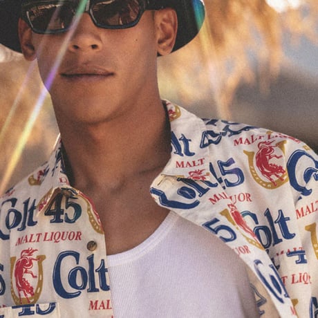 BRIXTON シャツ 半袖 ブリクストン メンズ 　COLT 45 x BRIXTON S/S WVN SHIRT （MULTI)