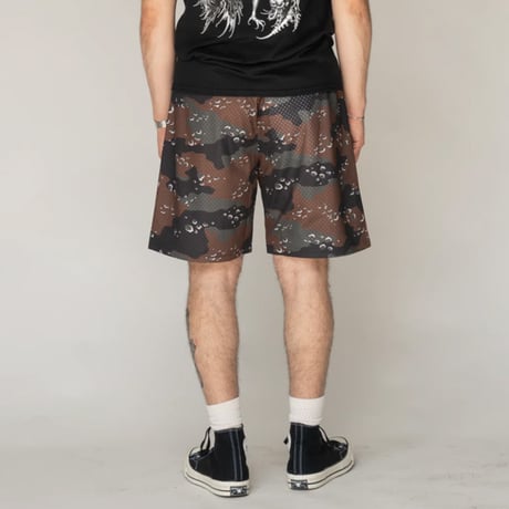 WELCOME SKATEBOARDS パンツ ショーツ ウェルカム　BARB MESH SHORTS （TIMBER）