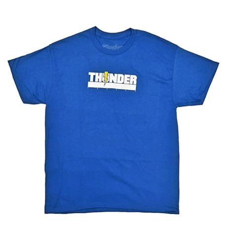 THUNDER TRUCK Tシャツ　THUNDER TRUCKS VARSITY T-SHIRT (ROYAL BLUE)  メンズ サンダー