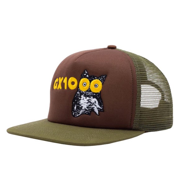 gx1000 キャップ GX1000 キャップ ジーエックスセン ブラウンxグリーン CAP Owl