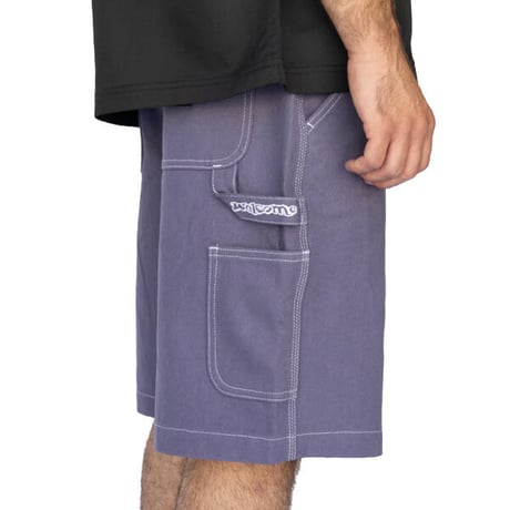 WELCOME SKATEBOARDS パンツ ショーツ ウェルカム　BRACE CANVAS CARPENTER SHORTS （GRAPE）