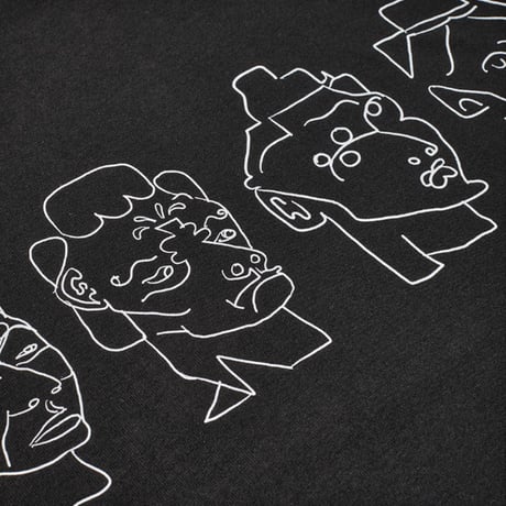 POLAR SKATE CO Tシャツ 半袖  ブラック ポーラー メンズ　8 Heads Contrast Tee （Black/White）