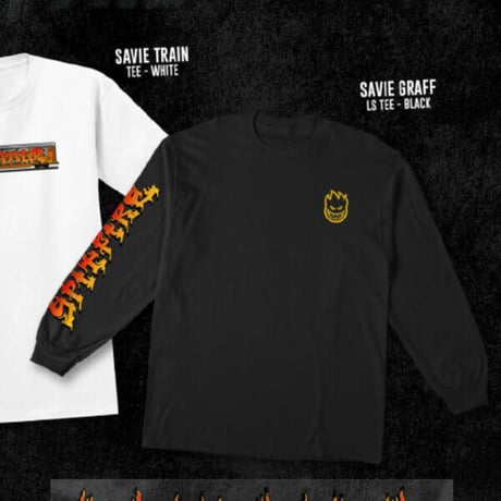 SALE SPITFIRE WHEELS Tシャツ 長袖 スピットファイア　SAVIE GRAFF L/S TEE （BLACK）