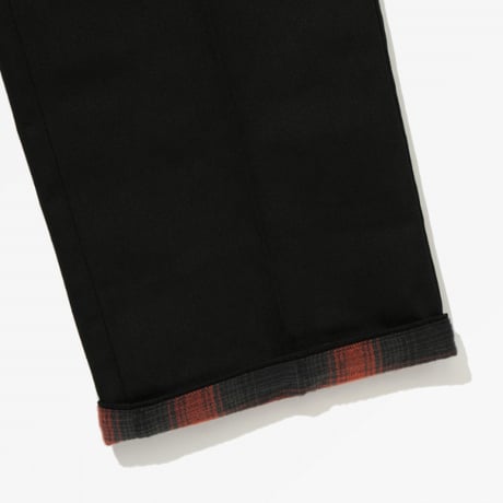 SPITFIRE WHEELS  パンツ スピットファイア ディッキーズ　Dickies x Spit fire Flannel Cuff Pant (Black)