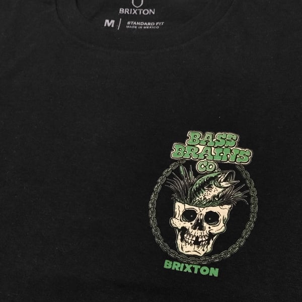 BRIXTON Tシャツ 半袖 黒 ブリクストン メンズ BASS BRAINS