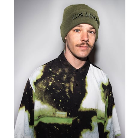 GX1000 ニット帽 ビーニー ジーエックスセン 黒 緑　OG Logo Beanie （Ｂlack　Olive）