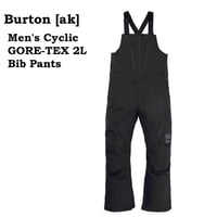 24-25 BURTON メンズ バートン スノーボードウエア ビブパンツ Men's Burton [ak] Cyclic GORE-TEX 2L Bib Pants （True Black）