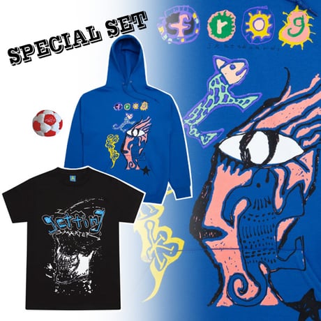 “1SET限り” FROG SKATE  SPECIAL SET　フロッグ フーディー＆Tシャツ＆小物 【3点セットで￥8800】