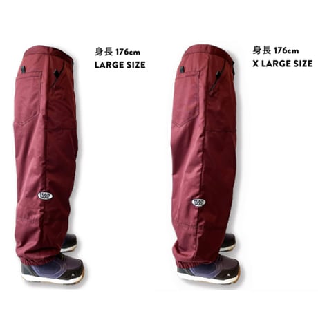 PLAINSANE OG BAGGY PANTS （DARK KHAKI　MAROON)  スノーボード パンツ プレインセイン PLAIN SANE