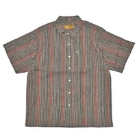 FROG SKATE シャツ　FROG SKATEBOARDS Mojo Stripe Pocket Shirt (Red) 半袖 メンズ フロッグ