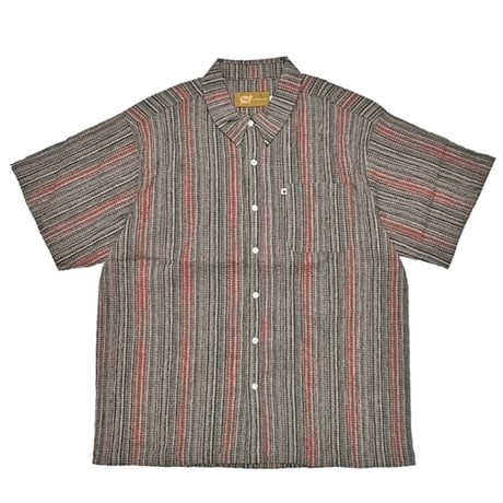 FROG SKATE シャツ　FROG SKATEBOARDS Mojo Stripe Pocket Shirt (Red) 半袖 メンズ フロッグ
