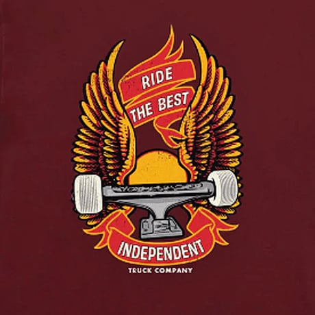 SALE INDEPENDENT SKATEBOARD  Tシャツ 半袖 インディペンデント　Ride Free Mens Independent T-Shirt （Ath Maroon）
