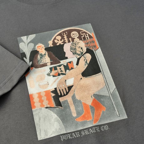SALE  POLAR SKATE CO Tシャツ　 Polar Skate Co. |  polar skateboard RIDERS TEE  (GRAPHITE） 半袖 メンズ ポーラー