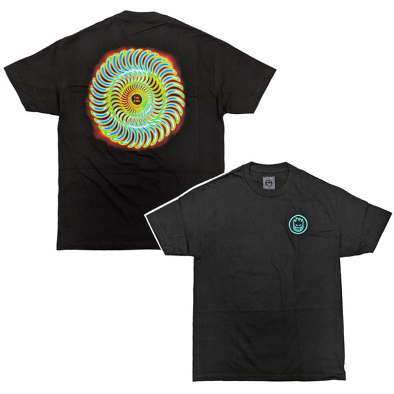SPITFIRE WHEELS Tシャツ 半袖 黒 スピットファイア SPIT FIRE R